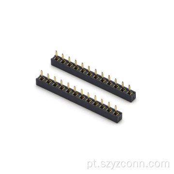 Conector de cabeçote fêmea com passo de 2,0 mm reto 12P